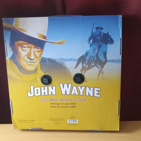 NEW John Wayne Courage Large Wall Clock - Picture 2 of 2